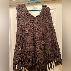 Brown pullover shawl from old navy. So cute and comfy